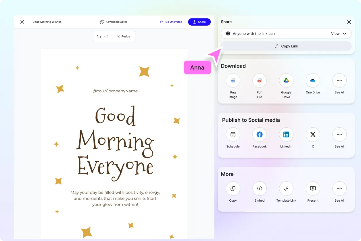 Free AI Good Morning Wishes Generator, Free Online Morning Message Maker